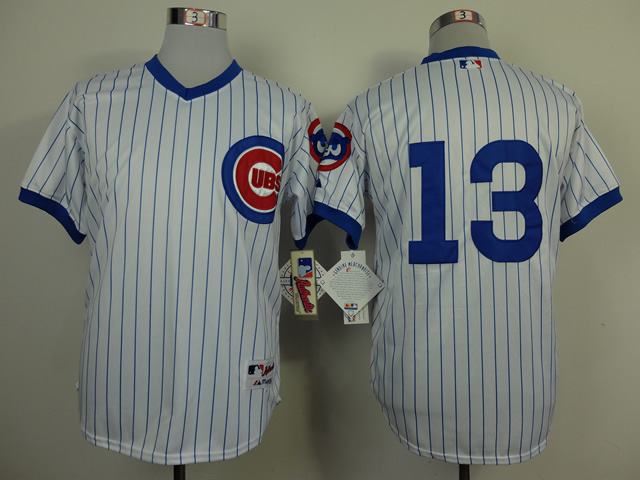 Men Chicago Cubs #13 Castro White Throwback 1988 MLB Jerseys->chicago cubs->MLB Jersey